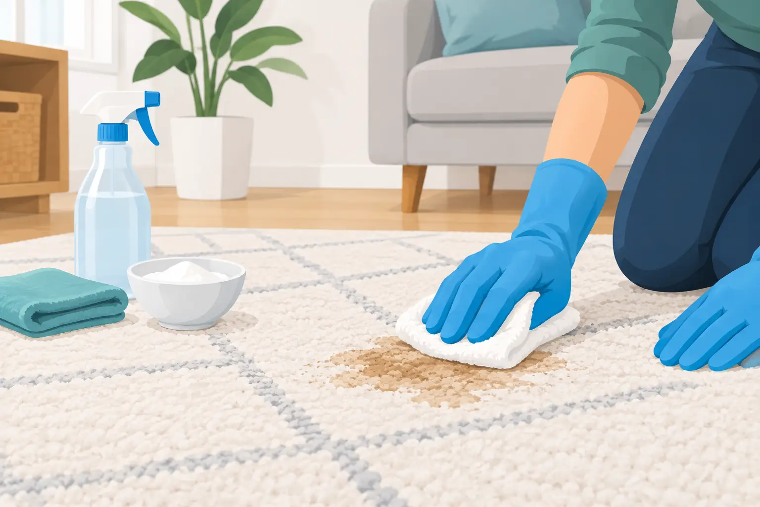 How to Remove Rug Stains Without Damaging Fibers
